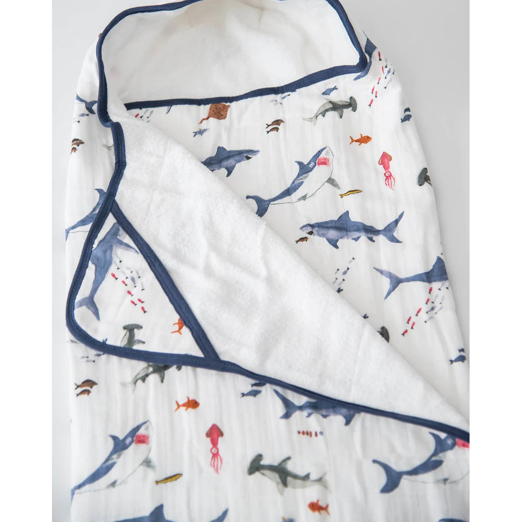 Little Unicorn Cotton Hooded Toddler Towel - Shark