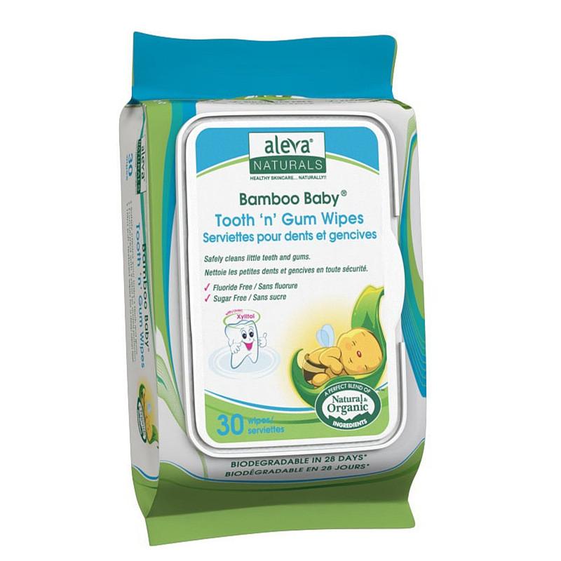 Aleva Bamboo Baby Tooth&gum Wipes 30ct