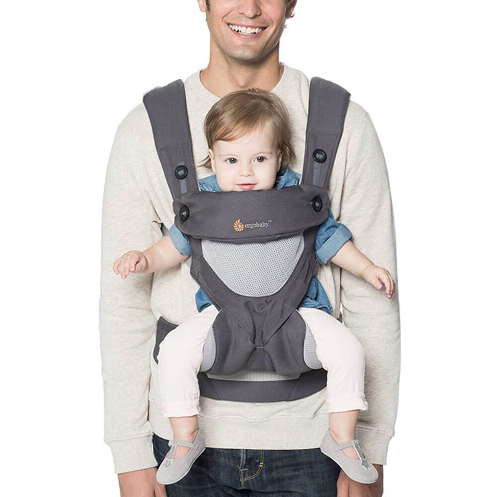 Ergobaby Carrier 360 Cool Air Mesh - Carbon Gray (BC360PBLKGRY)