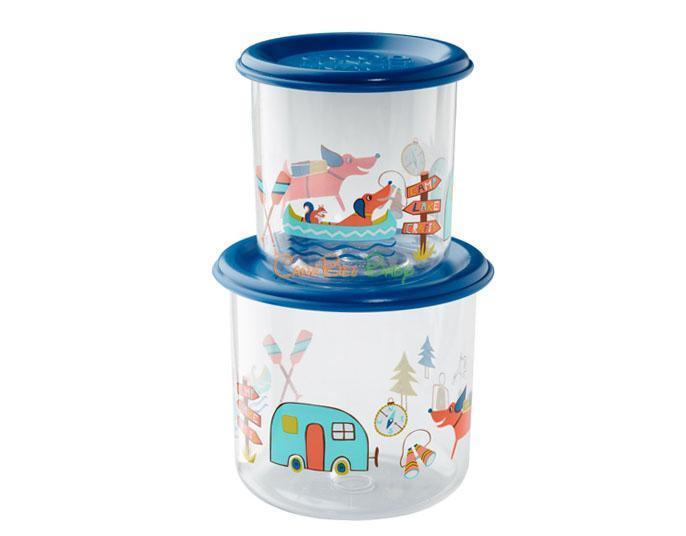 Sugarbooger Good Lunch Snack Containers Large Set-of-Two-Happy Camper - CanaBee Baby