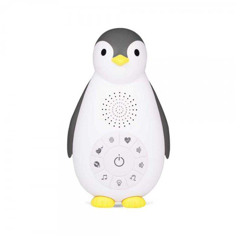 Zazu Zoe the Penguin - Bluetooth music box with nightlight Grey