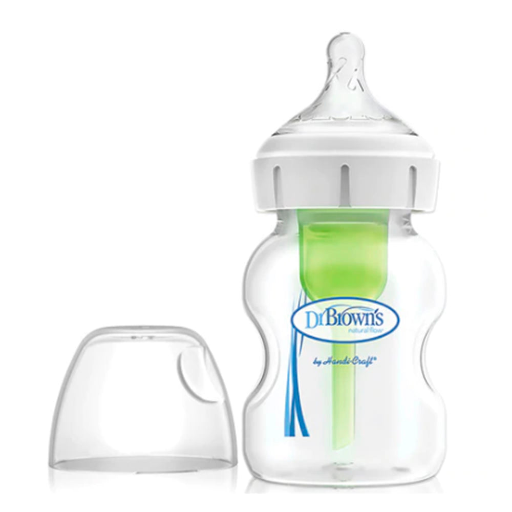 Dr Brown's Options + Newborn Glass Bottle Wide-Neck 150ml/5oz