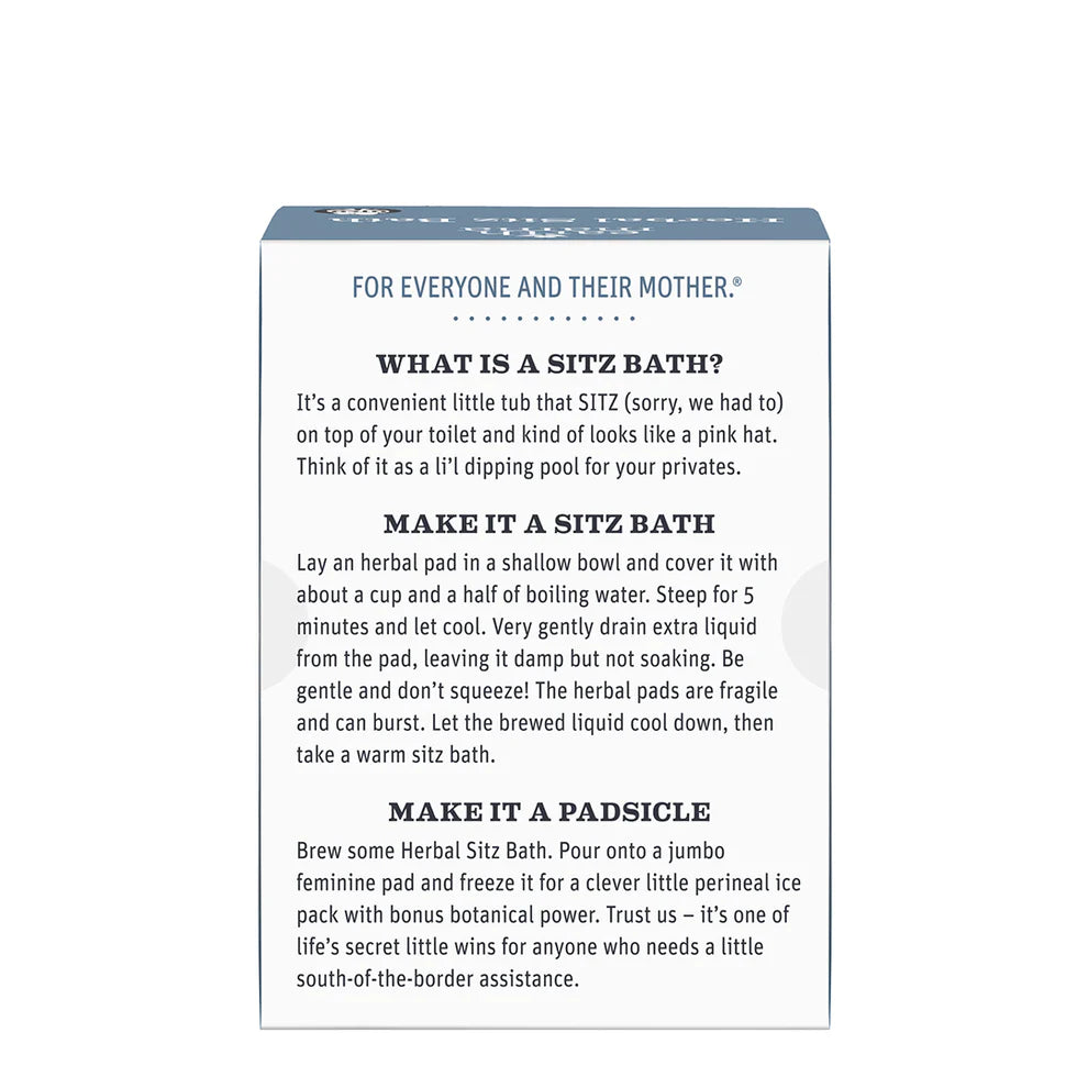 Earth Mama Organic Herbal Sitz Bath 6 Pads (Dated 2025 Oct)