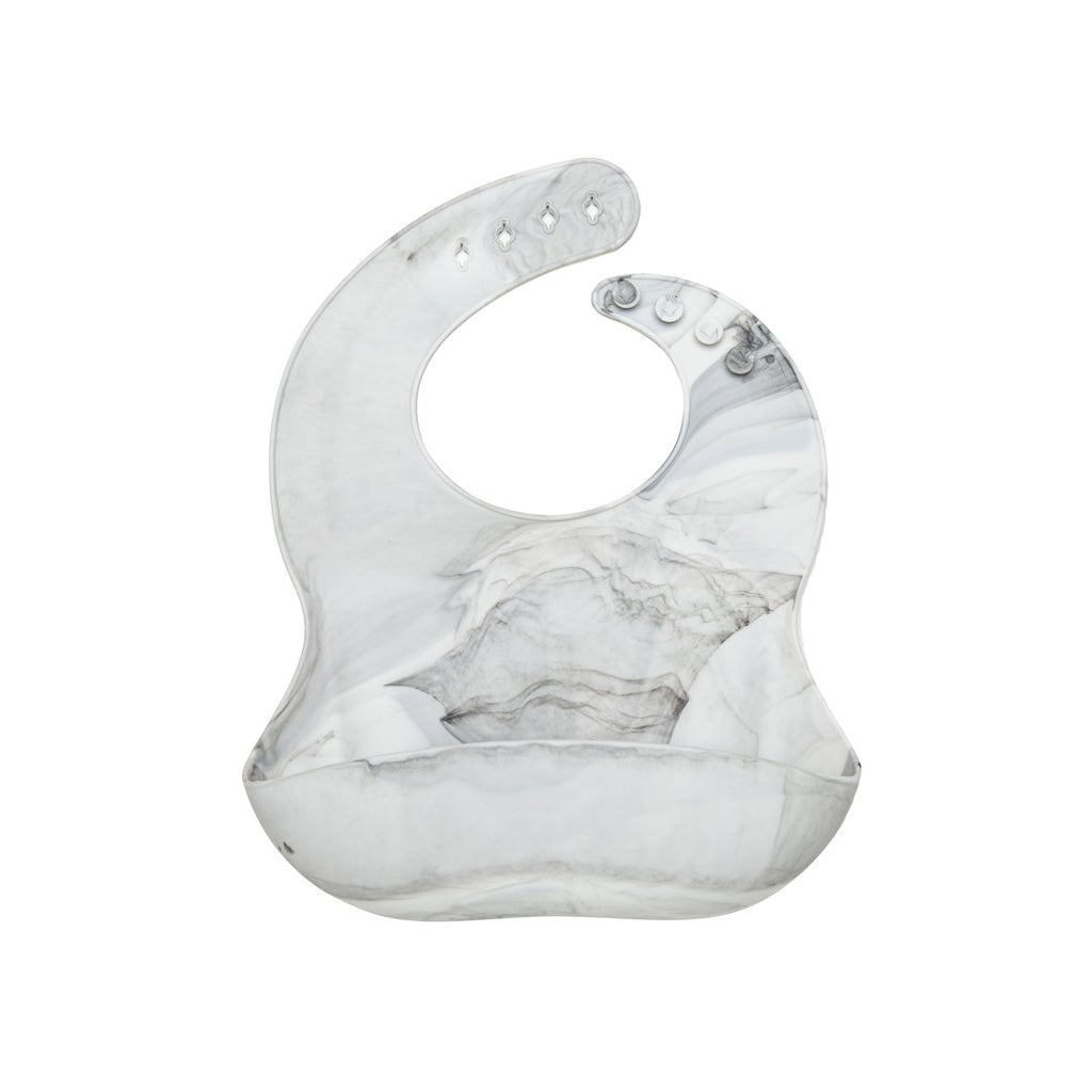 Loulou Lollipop Silicone Bib - Marble