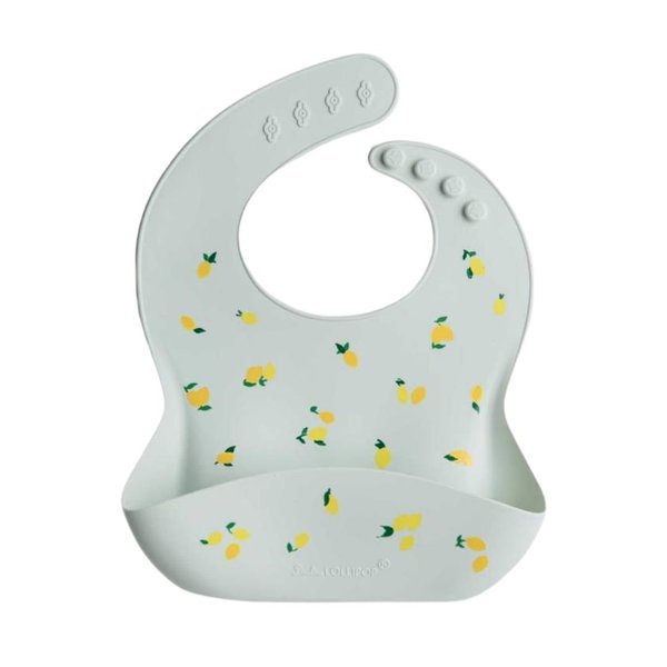 Loulou Lollipop Silicone Bib - Lemon