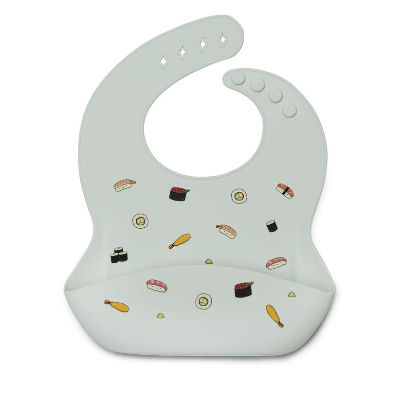 Loulou Lollipop Silicone Bib - Sushi