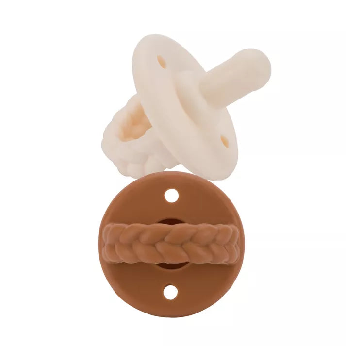 Itzy Soother Pacifier 2pk - Coconut and Toffee