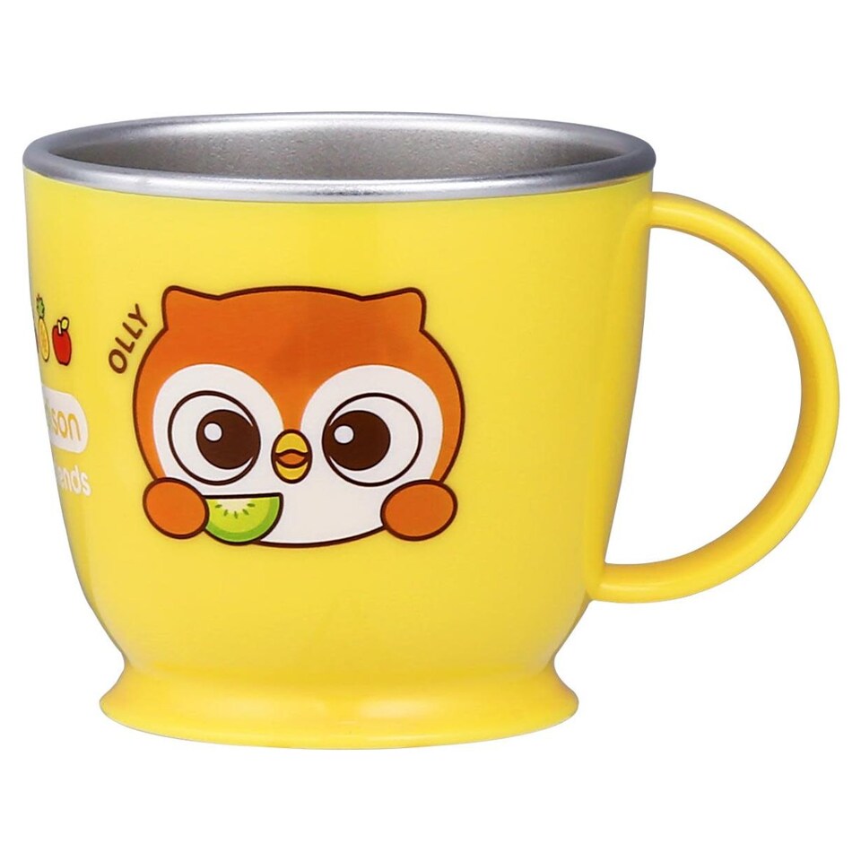Edison Friends Stainless Single Handle Cup - Owl