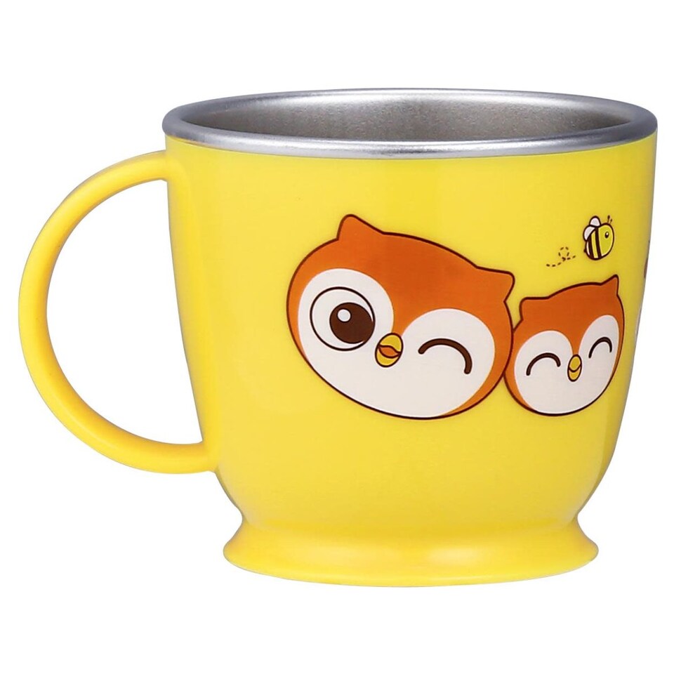 Edison Friends Stainless Single Handle Cup - Owl