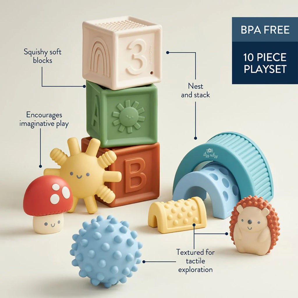 Itzy Ritzy Sensory Roto Blocks Set of 10 – Babyrama.ca