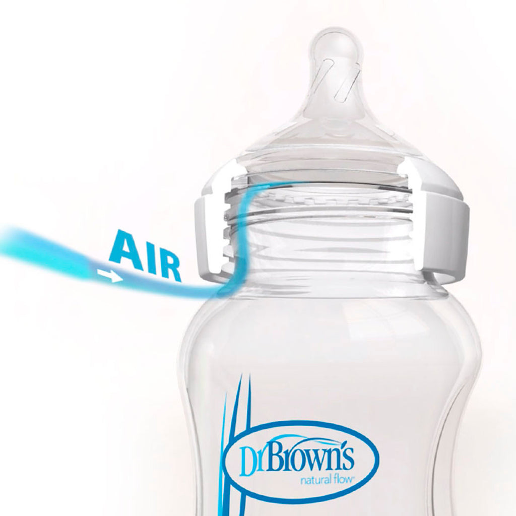 Dr. Brown's Options+ Wide-Neck Glass Bottle 5oz, 2-Pack