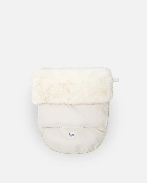 7am Enfant PlushPod Tundra - Heather Beige White Fur 0-18M