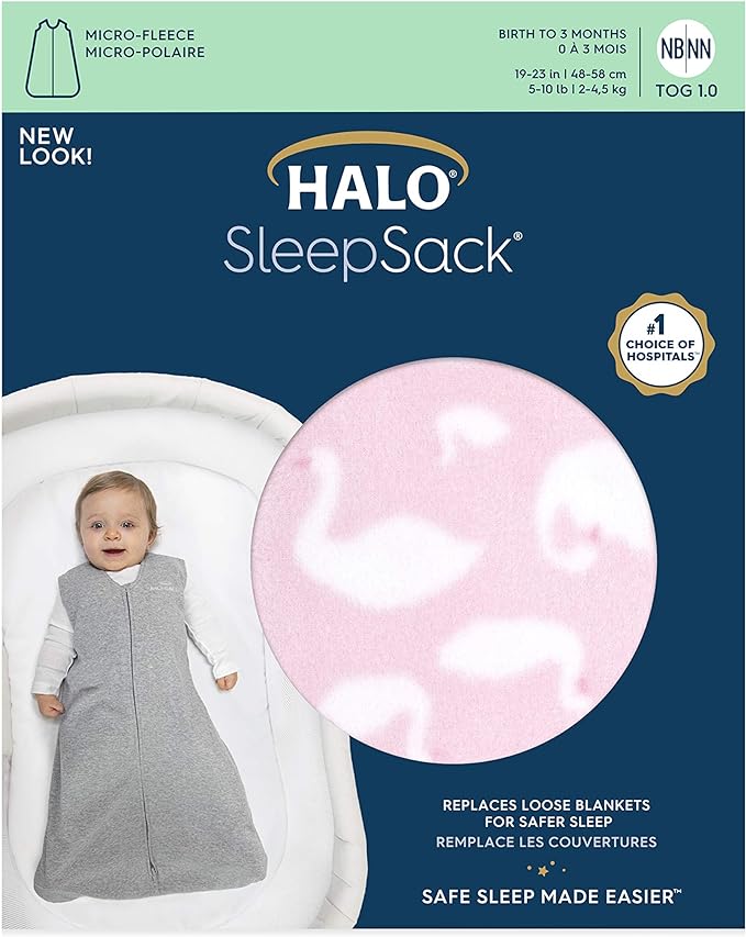 Halo Sleepsack Micro-Fleece 1.0T - Swan