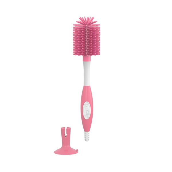 Dr Brown's Soft Touch Bottle Brush Pink – - Main Image