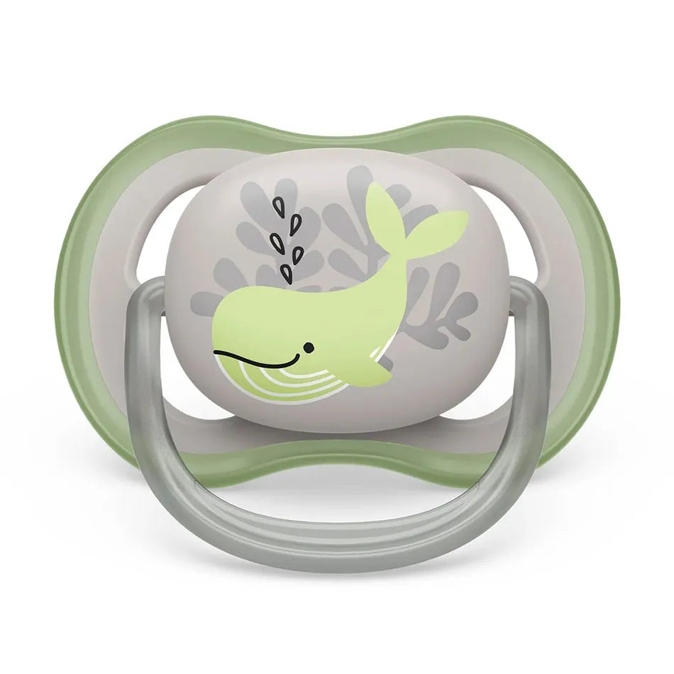 Avent Ultra Air Pacifier 2PK 6-18M - Turtle+Whale