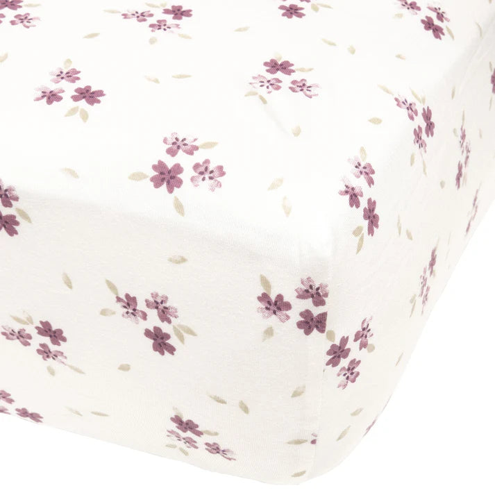 Perlim Pinpin Crib Fitted Sheet - Malvas 130X74X23cm