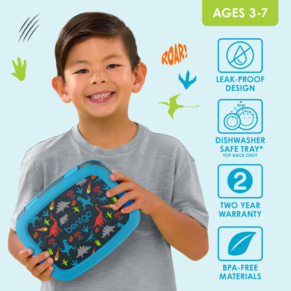 Bentgo Kids Print Lunchbox - Dino