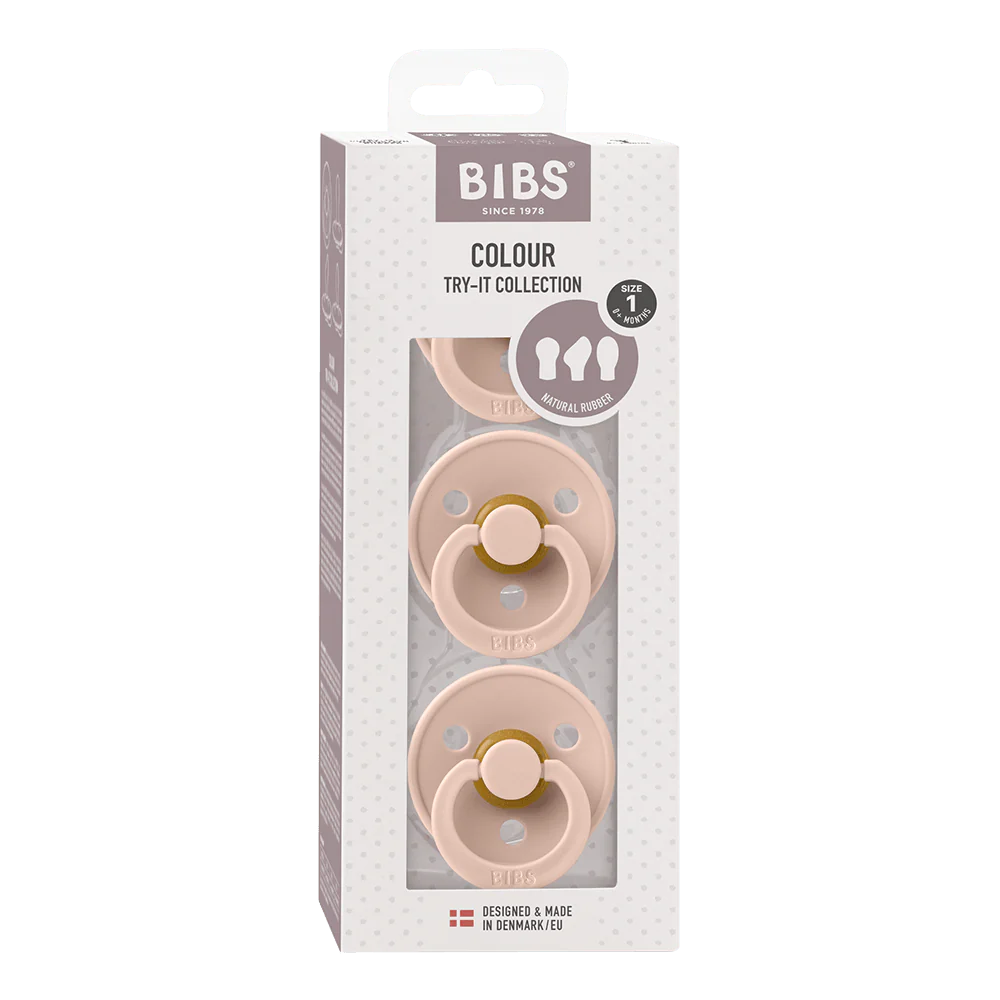 Bibs Try-It Colour Collection Blush 3 Pack 0-6M