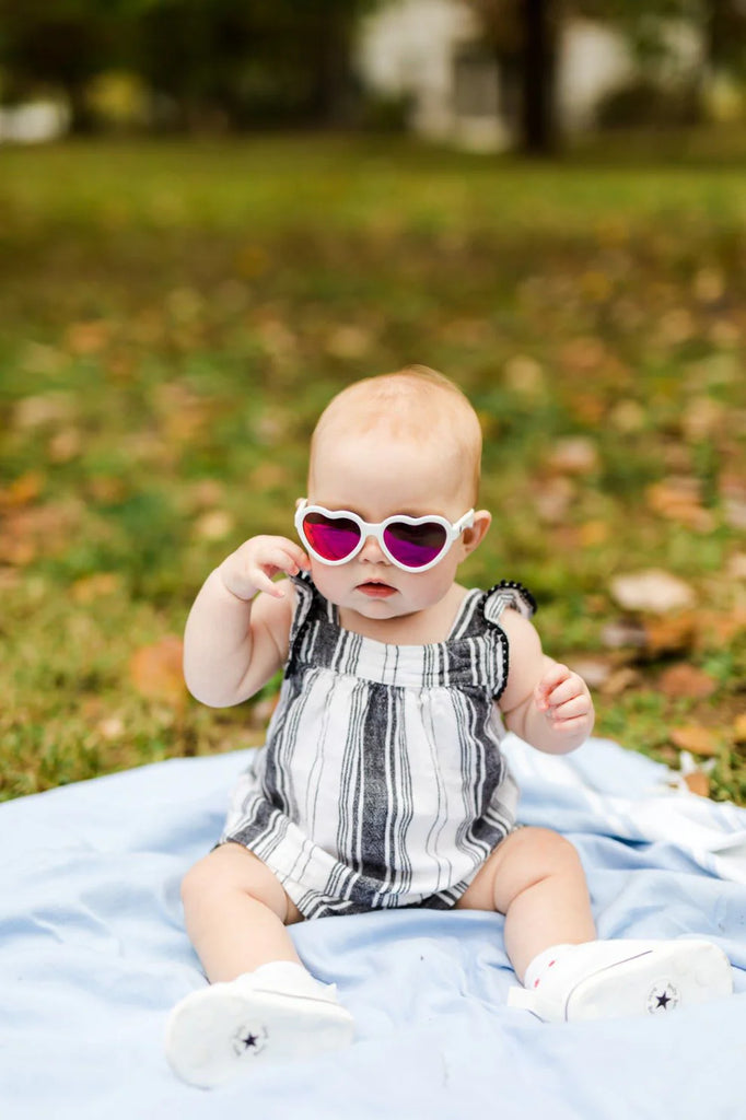 Babiators Sweetheart Sunglasses POLARIZED White 0-2Y