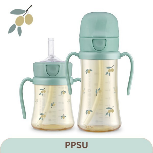 Grosmimi PPSU Straw CUP 200ml - Olive