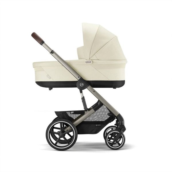 Cybex Balios S Lux 2 Stroller - Taupe Frame Seashell Beige Seat