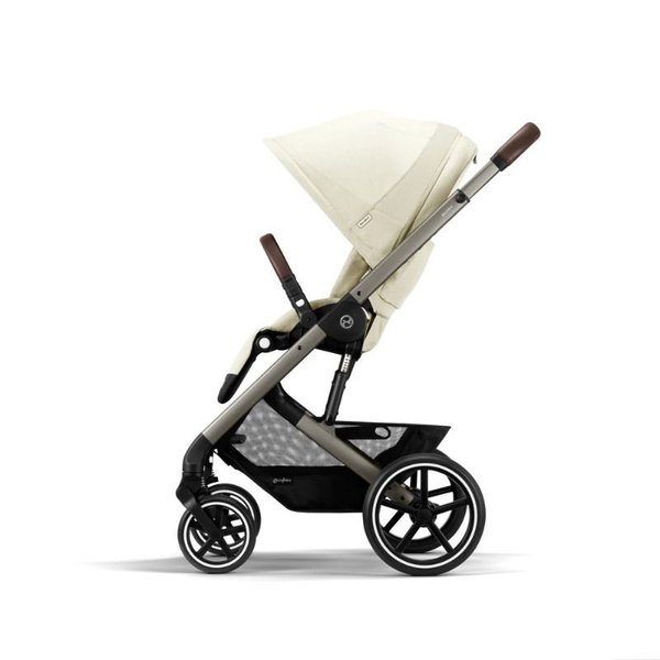 Cybex Balios S Lux 2 Stroller - Taupe Frame Seashell Beige Seat