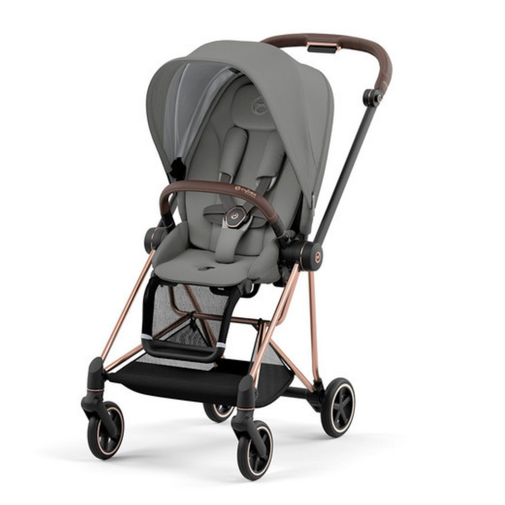 Cybex Mios 3 - Rose Gold Frame / Pearl Grey Seat