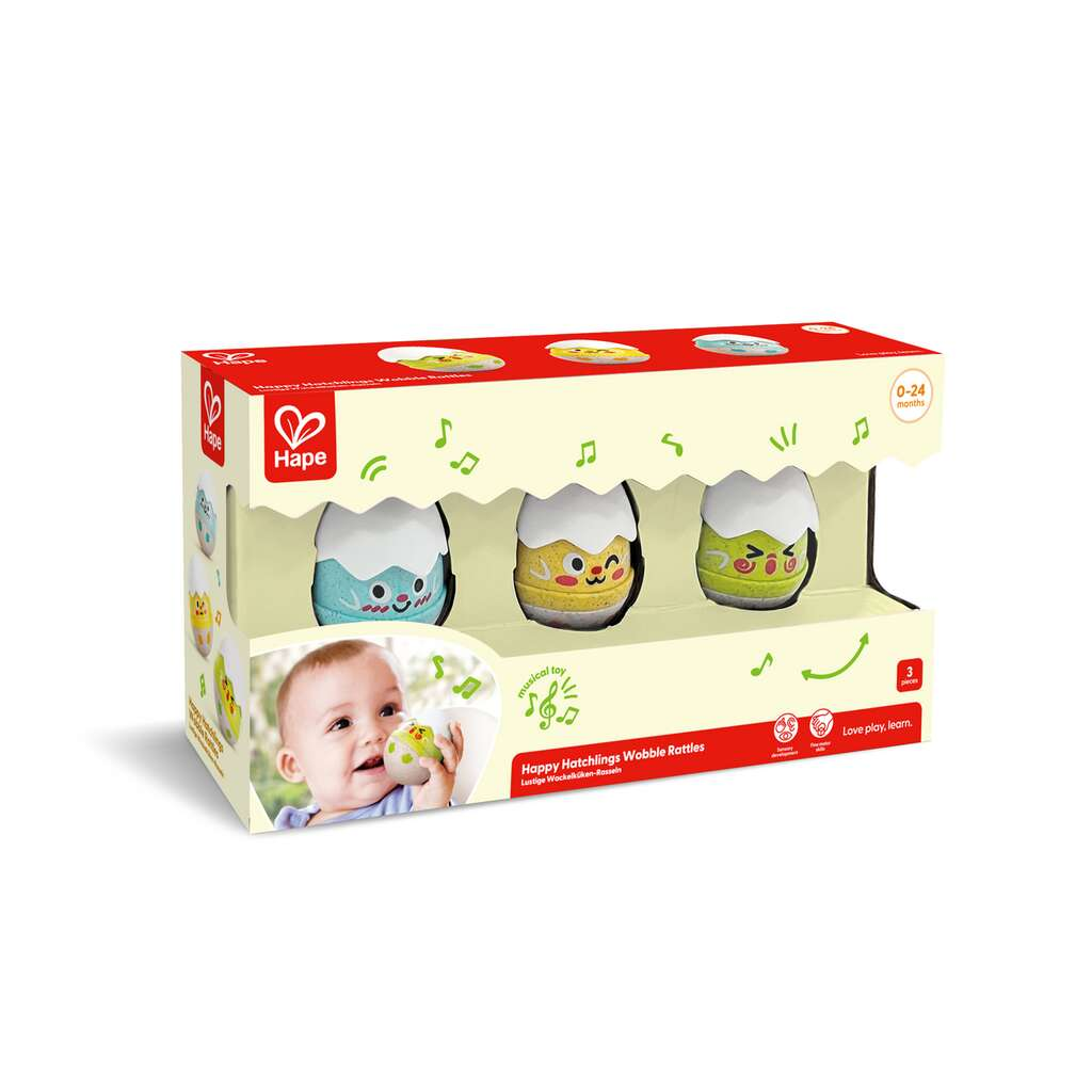 Hape Happy Hatchlings Wobble Rattles E0124