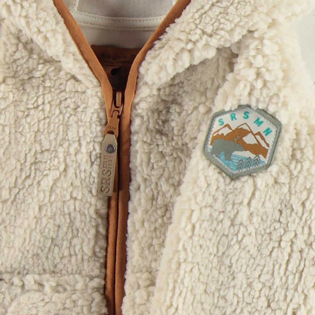 Souris Mini Baby Jacket- Ivory Plush