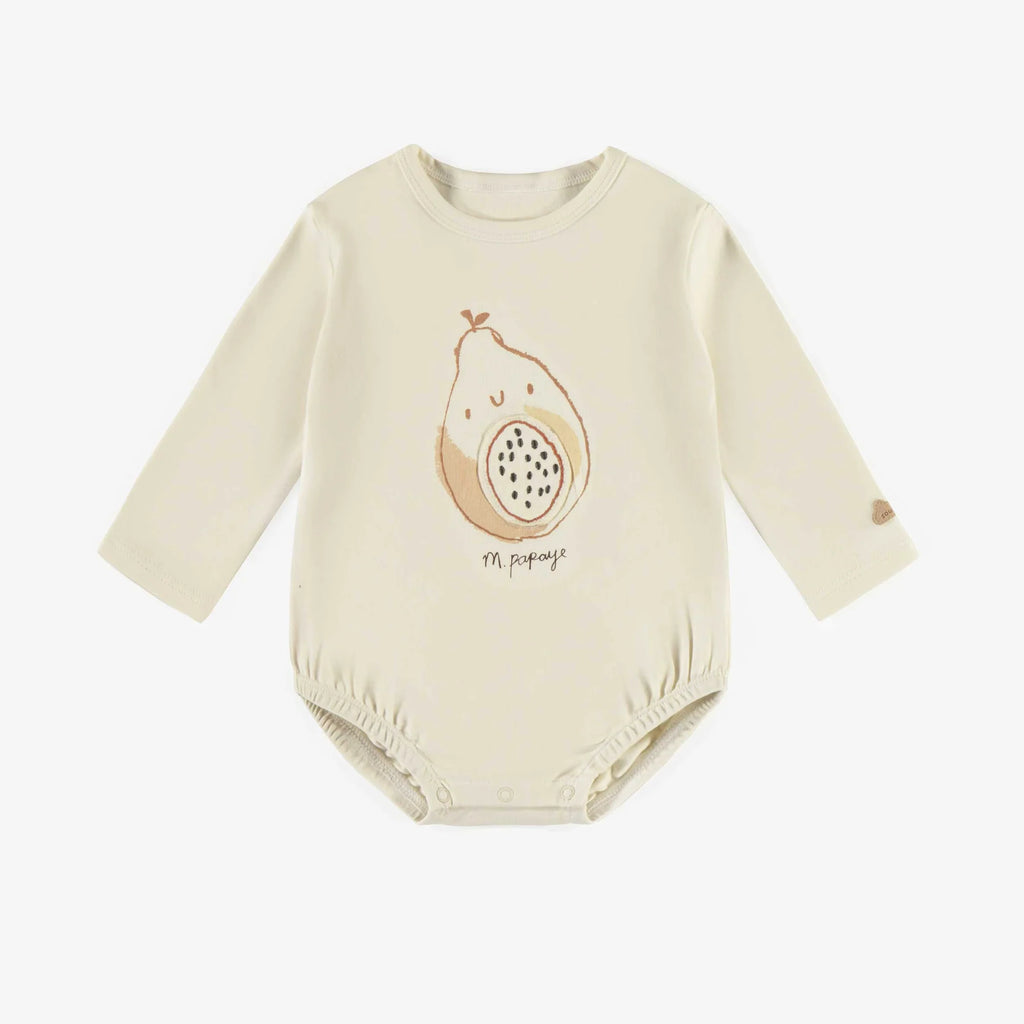 Souris Mini Long Sleeve Bodysuit - Papaya