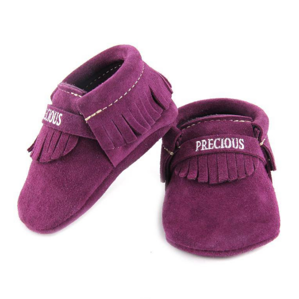 First Steps Inspire Moccasins = Purple