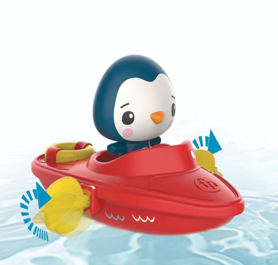 Fisher Price Wind Up Paddle Boat - Penguin