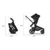 Bugaboo Kangaroo Seat Complete NA - Black/Midnight Black-Midnight Black
