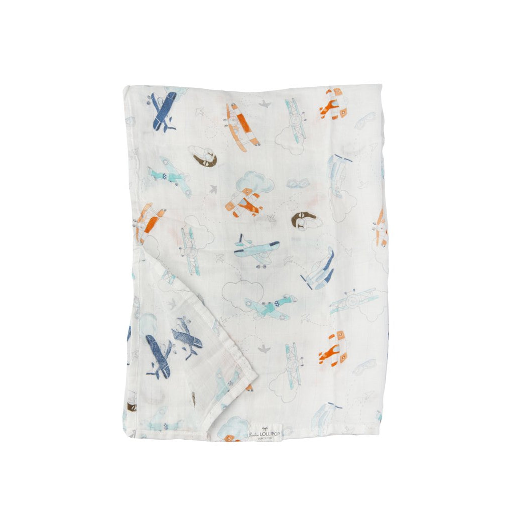 Loulou Lollipop Muslin Swaddle - Born To Fly