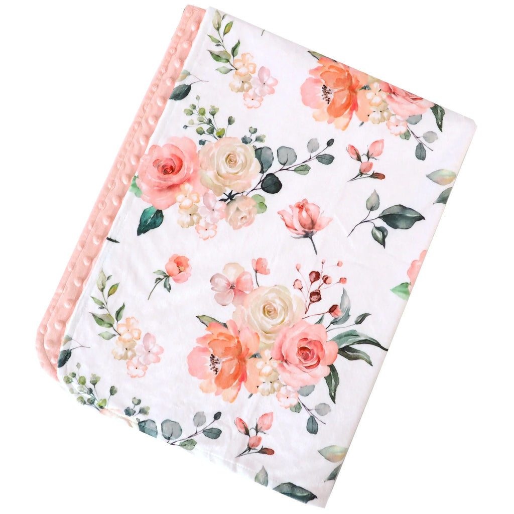 Honey Lemonade Baby&Toddler Blanket 30x40 inch - Peach Floral