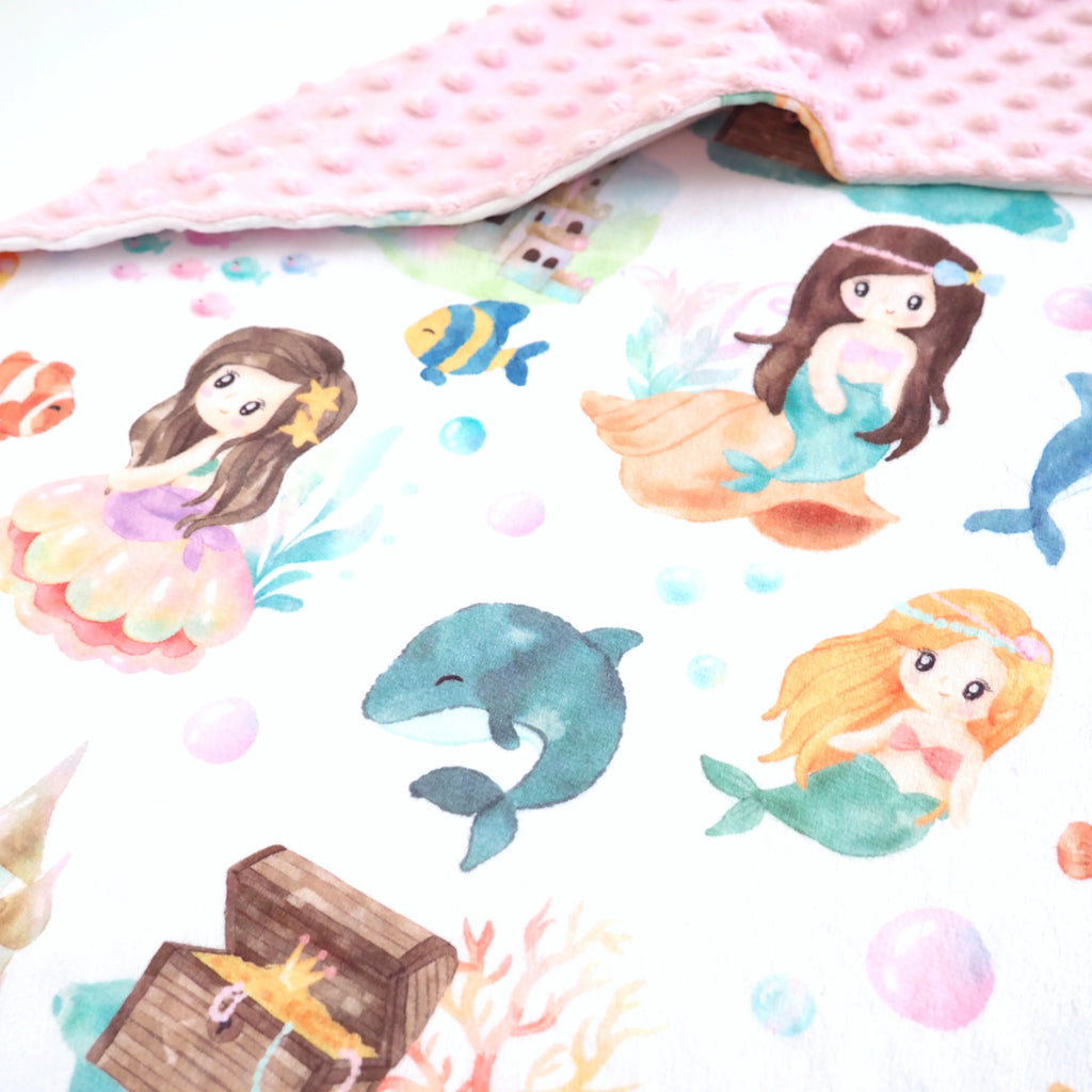 Honey Lemonade Baby&Toddler Minky Blanket 30x40 inch - Mermaids