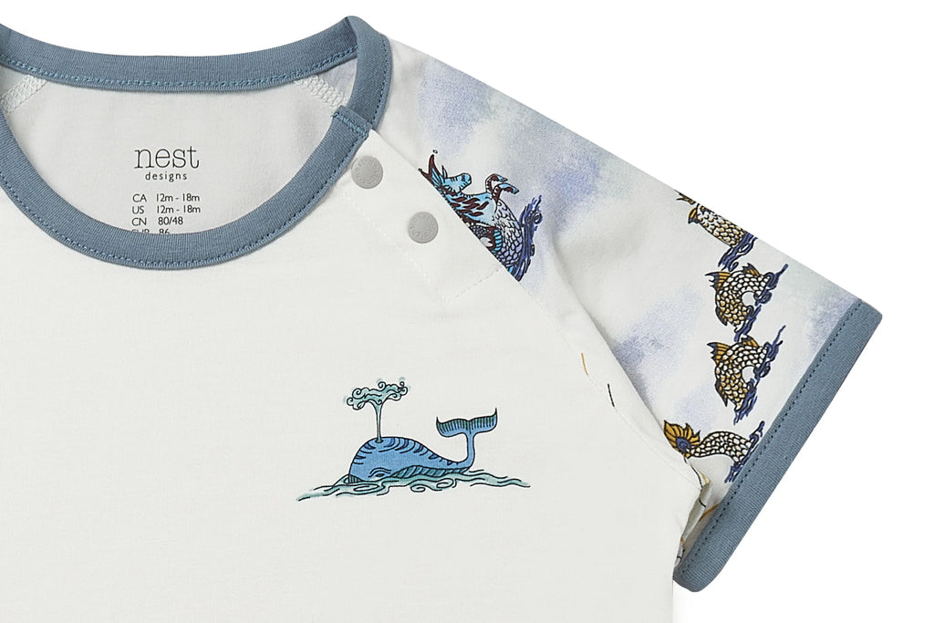 Nest Designs Short Sleeve Capri Play Set - Ocean Wonders