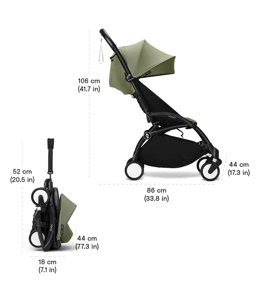 Stokke YOYO3 Stroller from 6 months - Black/Aqua