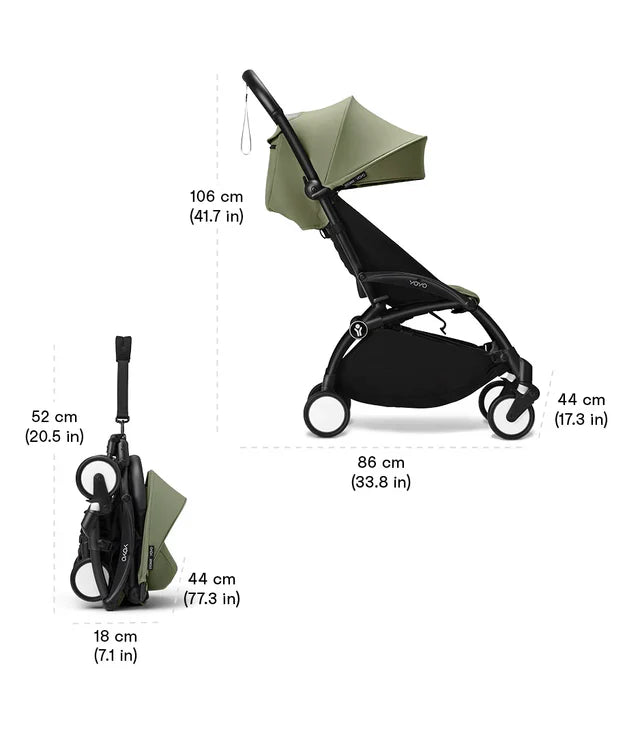 Stokke YOYO3 Stroller from 6 months - Black/Taupe