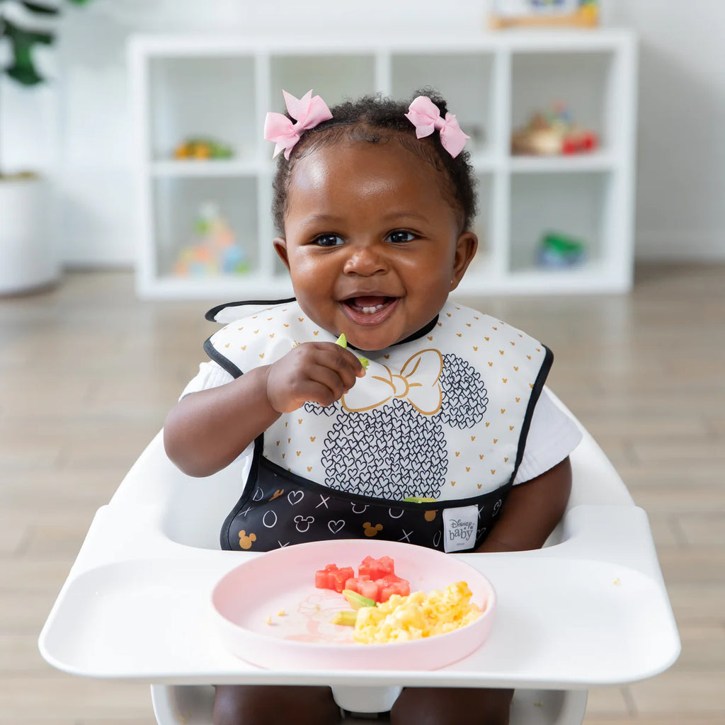 Bumkins Silicone Plate+Spoon Set:Disney Minnie Mouse
