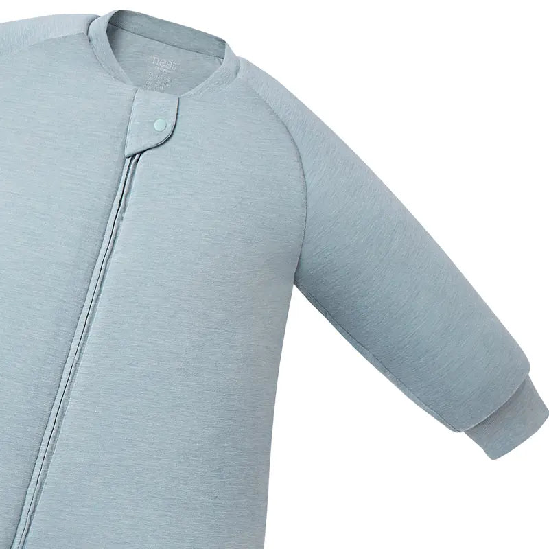 Nest Designs Bamboo Long Sleeve Footed Sleep Bag 2.0T - Slate