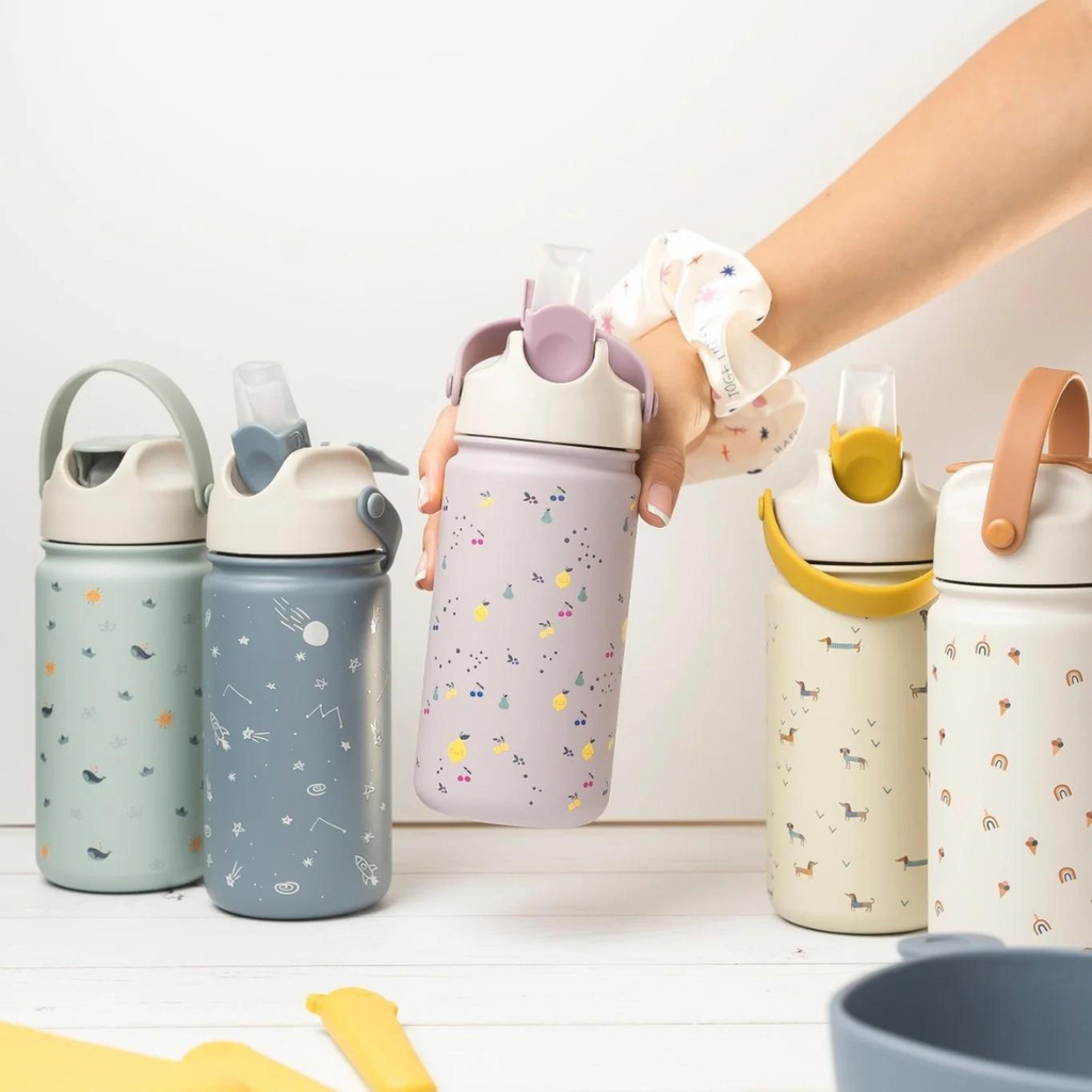 The Cotton Cloud Stainless Steel Bottle - Teckel – Babyrama.ca