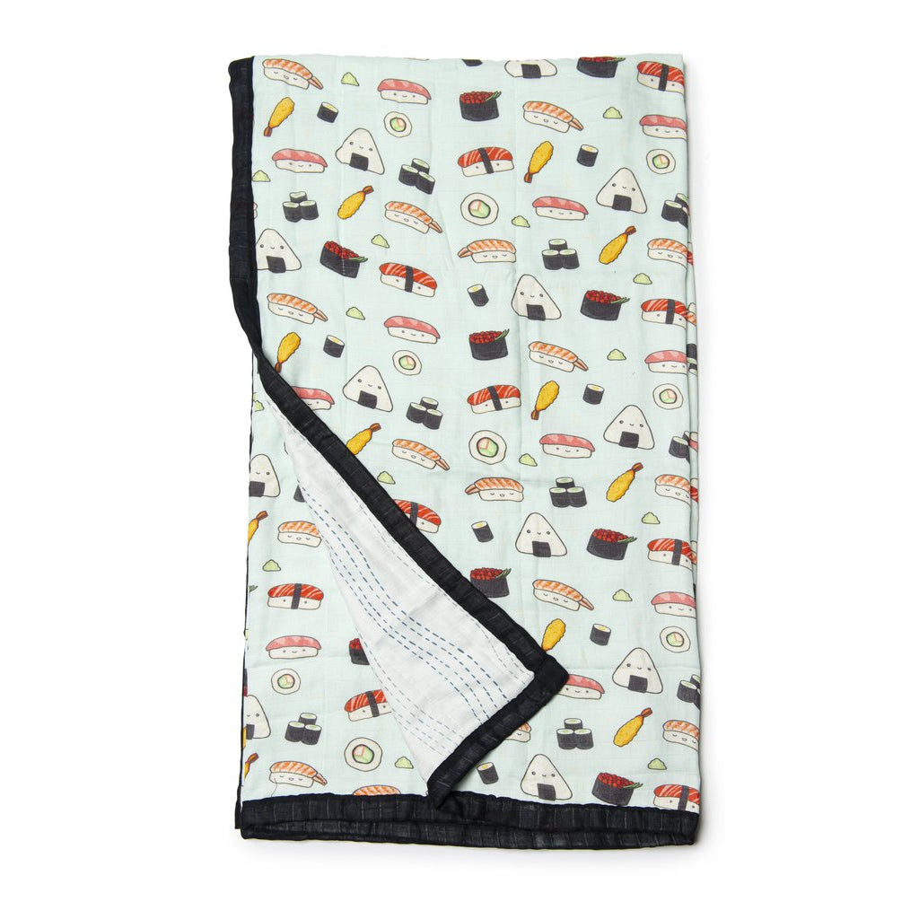 Loulou Lollipop Oversized Muslin Quilt - Sushi