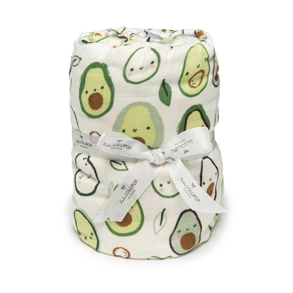 Loulou Lollipop Oversized Muslin Quilt - Avocado