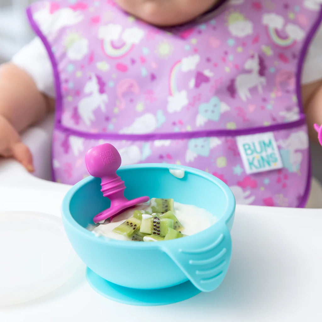 Bumkins Silicone Chewtensils - Fuchsia