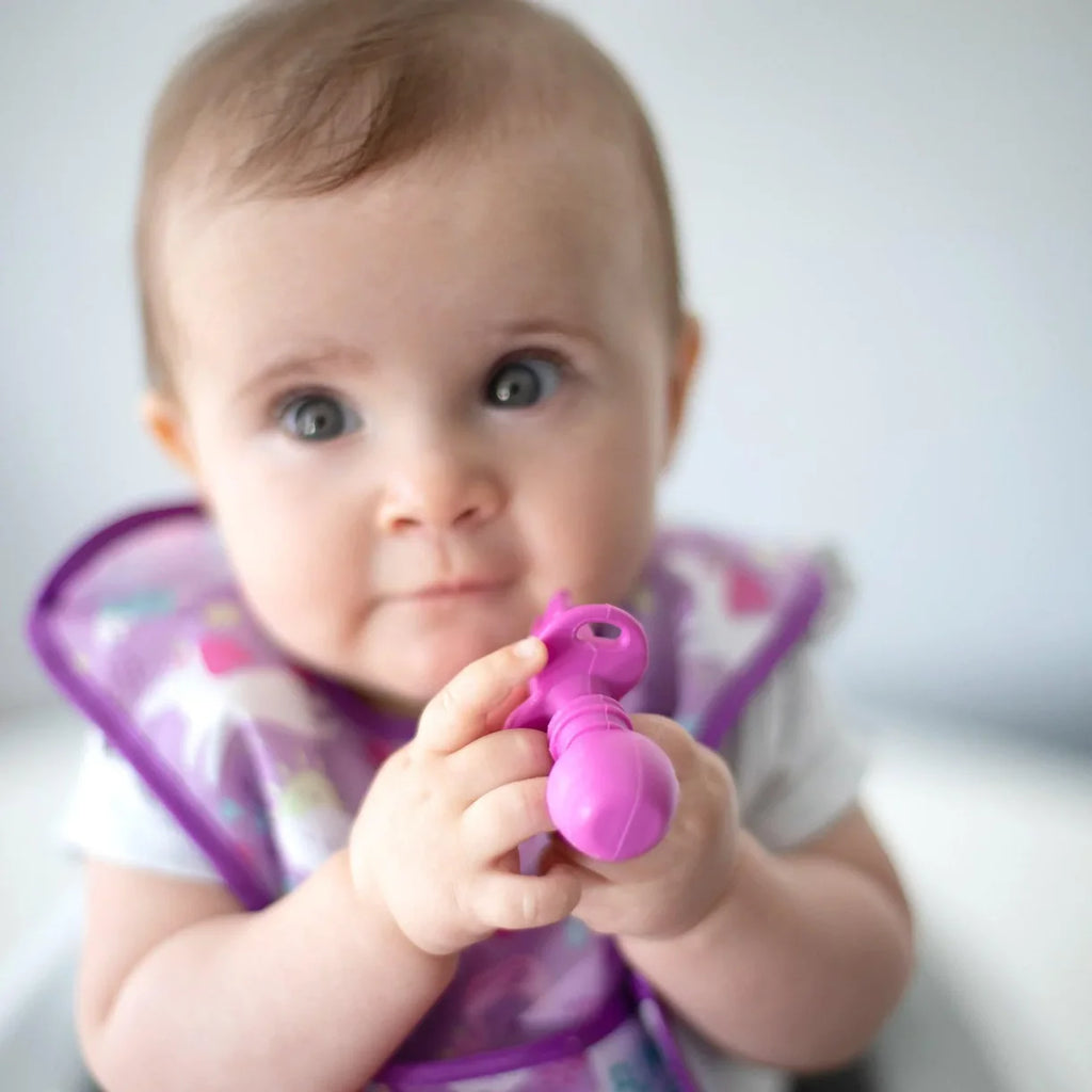 Bumkins Silicone Chewtensils - Fuchsia