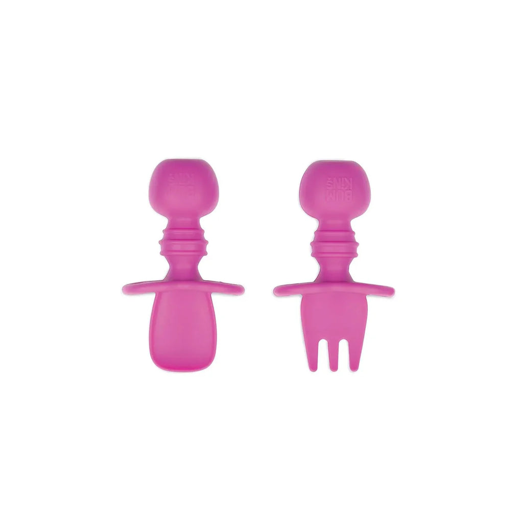 Bumkins Silicone Chewtensils - Fuchsia