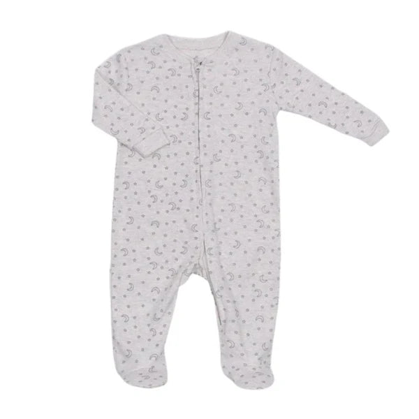 Snugabye Front-Zip Sleeper - Moons & Stars 0-3M