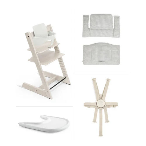 Stokke Tripp Trapp 2 Complete - Whitewash/Nordic Grey