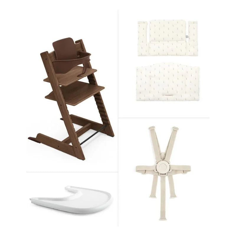 Stokke Tripp Trapp 2 Complete-Oak Warm Brown/Wheat